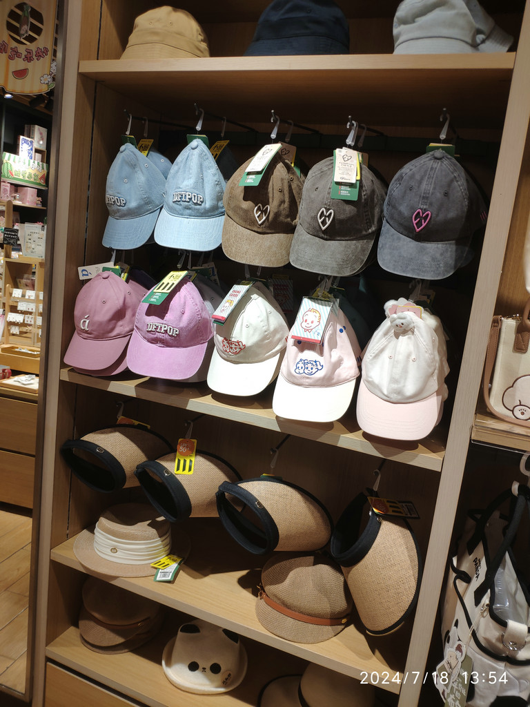 Jiumu Sundry Store パンダ帽子 チェック柄 クマ 野球帽 2025 男女兼用 カップル 返品・交換不可