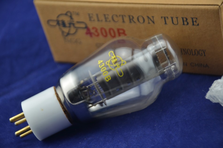 Stock Guiguang 4300B vacuum tube gold character porcelain seat original factory pairing substitute 300B special price