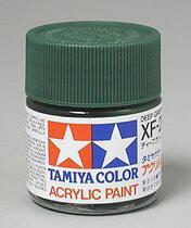 HY] TAMIYA TAMIYA TAMIYA water-based paint 81726 XF-26 matting dark green 10ml