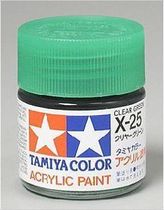 (HY) TAMIYA FIELDS PALACE WATER-BASED PAINT 81525 X-25 glossy transparent green 10ml