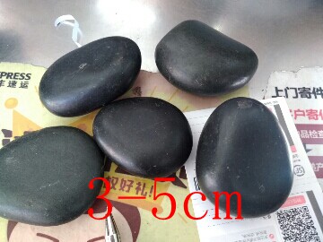 Black 3-5cm polished pure natural cobblestone rain flower stone fish tank accessories stone decorative stone paving window