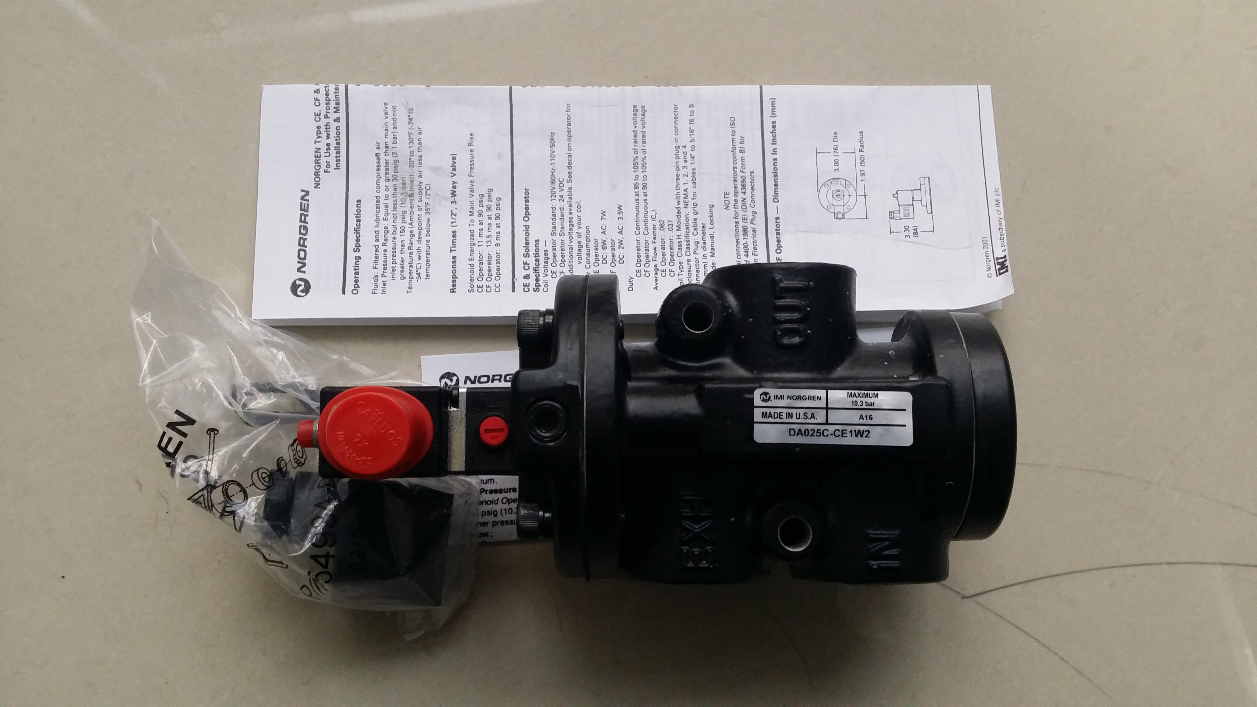 IMI NORGREN Norcanopy UM 22354172 solenoid valve-Taobao