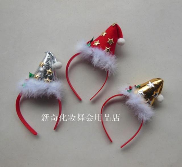 Vật phẩm Giáng sinh Santa Claus headband Mũ Giáng sinh Đầu khóa Mũ nón Mũ trùm đầu Headband Hiệu suất cung cấp - Sản phẩm Đảng / Magic / Hiệu suất đồ hoá trang bé trai