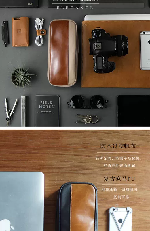 Túi lưu trữ kỹ thuật số Dpark Túi tai nghe đa chức năng sắp xếp cáp dữ liệu Chuột di động bảo vệ đĩa cứng