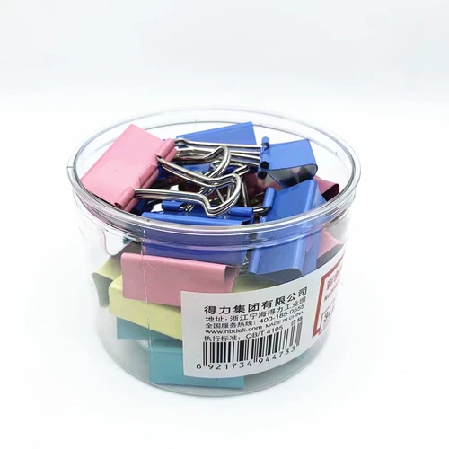 Deli Long Hail Clip Color Metal Clip Clip маленький ласточек