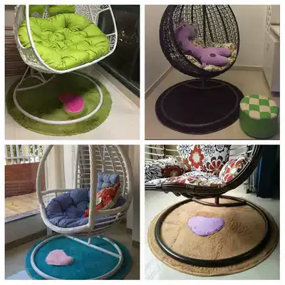 Cradle cushion round hanging chair swing chair sling basket rattan chair cushion single double carpet fitness yoga floor mat