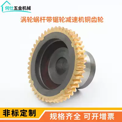 Non-standard custom national Turbo Worm band saw wheel reducer copper gear