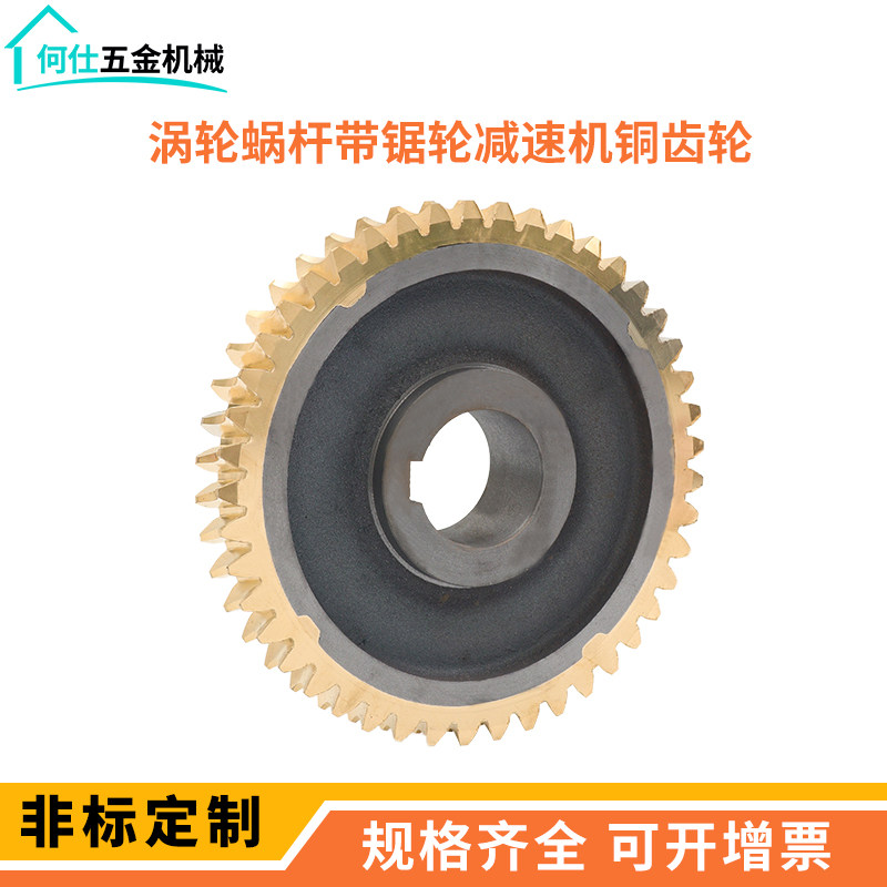 Worm gear worm processing manufacturers custom non-standard custom reducer worm gear iron core worm gear steel to map custom
