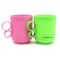 Plastic toothbrush cup mouthwash cup tooth cup simple household brushing and washing toothbrush cup couple tooth cylinder mouth cup