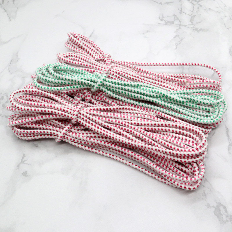 Colored elastic rope round elastic rope with hair accessories hair ring rubber band DIY clothing accessories 2-methasone with tight belt