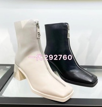 Zhu Zhus hiver new gros heel 5 cm short boot 292760