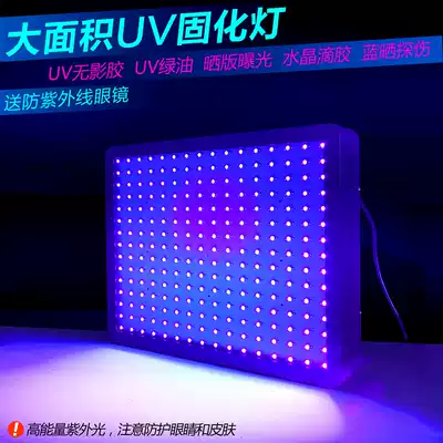 Large area UV curing lamp High energy UV lamp LED light solid UV glue shadowless glue ink blue exposure lamp