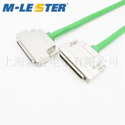 Meng Leitsut SCSI connector SCSI HPDB68PINM M male line of iron shell screw