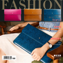 macbook air Apple laptop bag 11 inch 12 inch inner bag leather pro13 3 inch protective cover