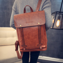 Apple Lenovo Dell Xiaomi computer bag tide 14 inch notebook backpack 13 3 female Korean version of leather fashion British
