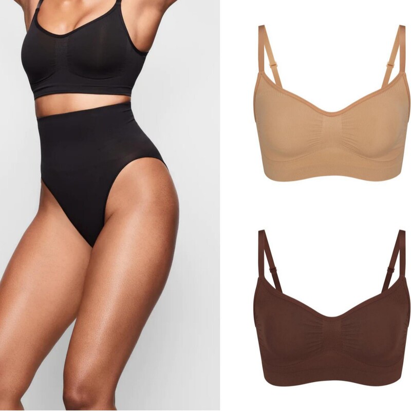 Skims Alternative Kardashian Shapewear Bra Sexy Pure Desire Push-Up Wireless Adjustable Camisole Bra