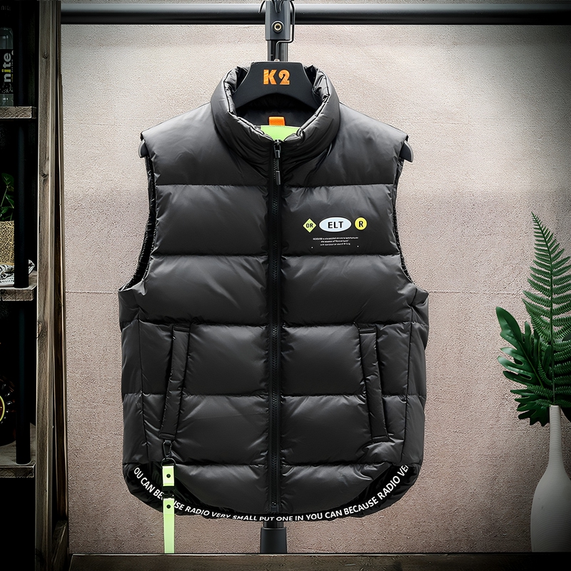 Men's down Vest 2026 Autumn and Winter New Style Warm Vest Korean Version Youth White Duck down Thickened Vest Trendy Men's down Vest 2026 Autumn and Winter New Style Warm Vest Korean Version Youth White Duck down Thickened Vest Trendy