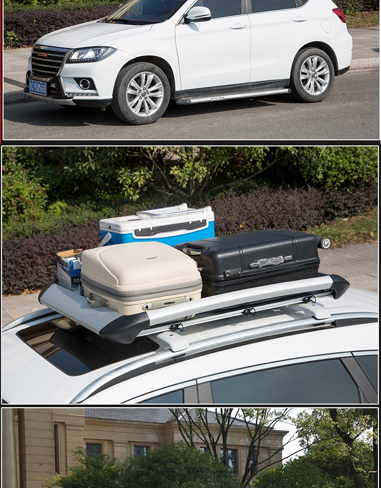 Xe giá hành lý SUV giá hành lý mái nhà khung mái hành lý giá nóc đường sắt xe mái hộp hành lý với khóa - Roof Rack giá nóc ô tô