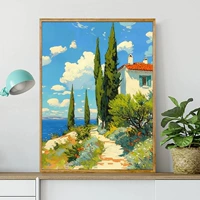 Дом на скале на море Ван Гога 7