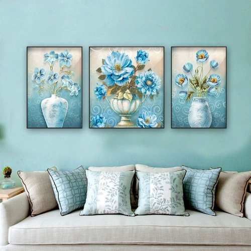 2020 Новый 5D Diamond Painting Flowers Full Diamonds, Гостиная, Dot Diamond Crystal European -Style Masonry Stitch Simple 2019