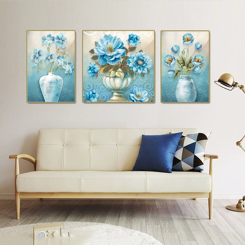 2020 Новый 5D Diamond Painting Flowers Full Diamonds, Гостиная, Dot Diamond Crystal European -Style Masonry Stitch Simple 2019