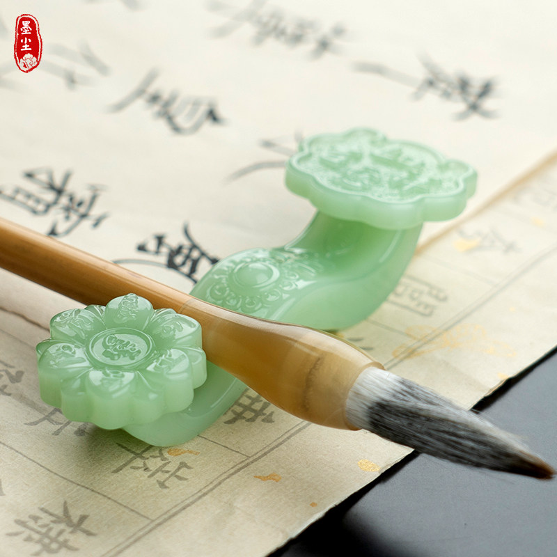 毛笔笔搁镇尺如意毛笔架置笔架笔山，文房四宝中的这些名词都是什么意思