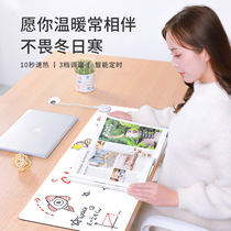 Cartoon heating mouse pad super large office computer heating table pad warm table pad heating table pad heating table pad warm hand desktop