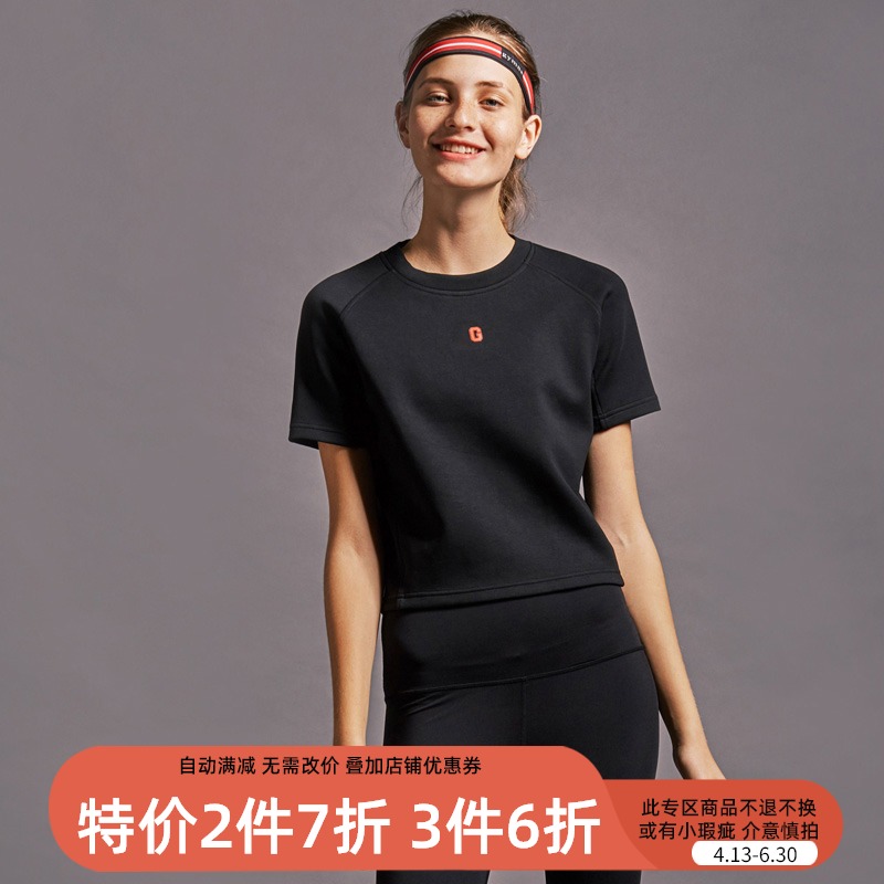 Creek GYMNA Academy Wind Sports Short Sleep T-shirt Leisure loose shirt Fitness Yoga Costume