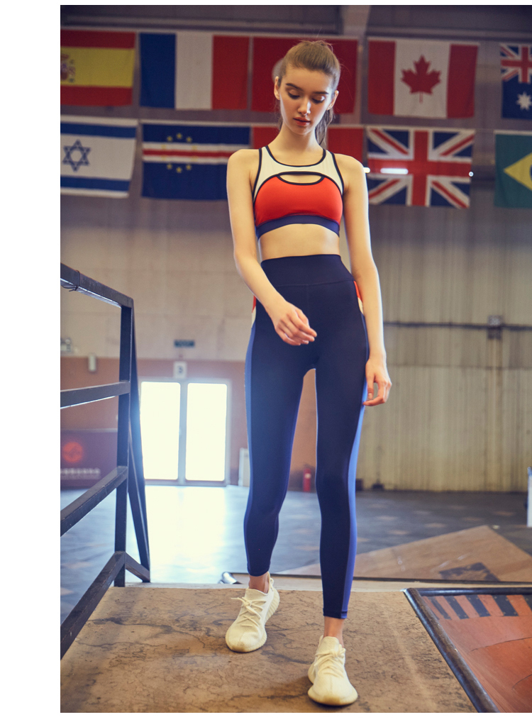 Xiaoxi nhà thể thao đồ lót cường độ cao chống sốc tập hợp tụ tập sữa yoga áo ngực nhanh khô áo ngực rỗng áo ngực nữ quần áo tập yoga