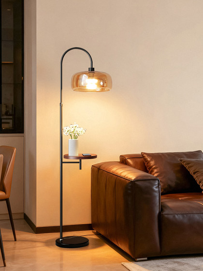 Italian-Style Minimalist Floor Lamp, Living Room Sofa Side Coffee Table Shelf, 2026 New Model Bedroom Bedside Ambient Table Lamp