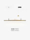 Landscape Restaurant Chandelier, New Chinese Style Long Dining Table Lamp, Italian Minimalist High-End Starry Sky Bar Lamp