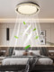 Bladeless Fan Lamp Italian Minimalist Bedroom Study Eye Protection Ceiling Lamp Modern Light Luxury Restaurant Round Fan Lamp