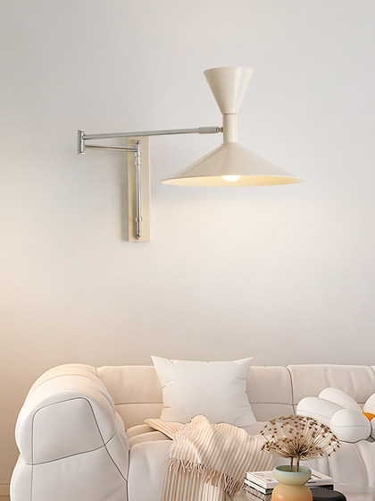 Bauhaus Swing Arm Wall Lamp Designer Personalized Foldable Rotating Bedroom Bedside Lamp Living Room Study Reading Lamp