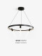 Modern Chandelier Ring Dining Room Lamp Living Room Lamp Creative Simple Designer with Spotlight Office Clothing Store Lighting