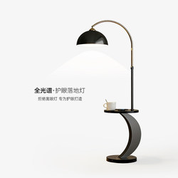 New Style Floor Lamp Next to the Sofa in the Living Room, High-End Bedside Table Lamp in the Bedroom, Integrated Shelf, Ambient Light