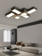 Full-Spectrum Living Room Ceiling Lamp, Creative and Unique Geometric Bedroom Study Lamp, Modern and Simple Whole-House Package Combination