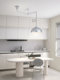 Nordic Retro Movable Chandelier Bauhaus Minimalist Study Island Dining Bar Retractable Creative Chandelier
