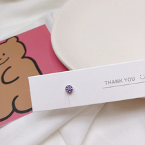 South Korea imported full diamond color blingbling drill ball mermaid Jee ear bone screw screw earrings single price