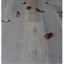 Oak 4mm thickened multi-layer solid wood composite large floor 15mm Nordic light Gray high-grade antique old oil