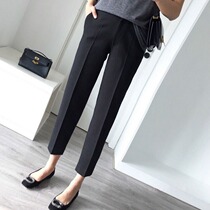 Plus-size womens loose and thin high-waisted harem cropped pants 2023 spring summer and autumn new loose casual pants trend