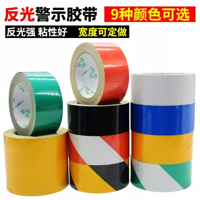 Reflective film tape Red, white, blue, green, black and yellow warning tape Traffic signs reflective tape Twill cordon tape