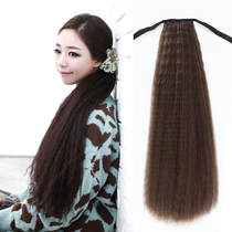 Corn whisker wig Ponytail Corn hot super fluffy ponytail Instant noodles hot ponytail long wig Female ponytail