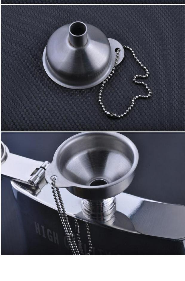 Baicheng chính hãng 304 bình inox hông bình phễu nhỏ cao cấp thương hiệu rượu tốt phụ kiện chai dầu phễu - Rượu vang giá treo ly rượu vang để bàn