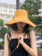 Fisherman Hat Women's Summer Sun Hat Large Brim Face Covering Sun Hat Anti-UV Versatile Face Revealing Small Sun Hat
