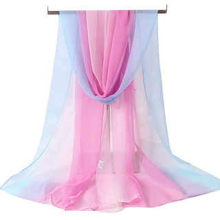 Silk Scarf, Versatile Summer Scarf for Women, Thin Summer Travel Scarf, Sun Protection, Lightweight Beach Scarf, Seaside Vacation Shawl Scarf