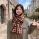 2024 new imitation cashmere large letter scarf for women winter fashion versatile outer shawl dual-purpose warm scarf trendy