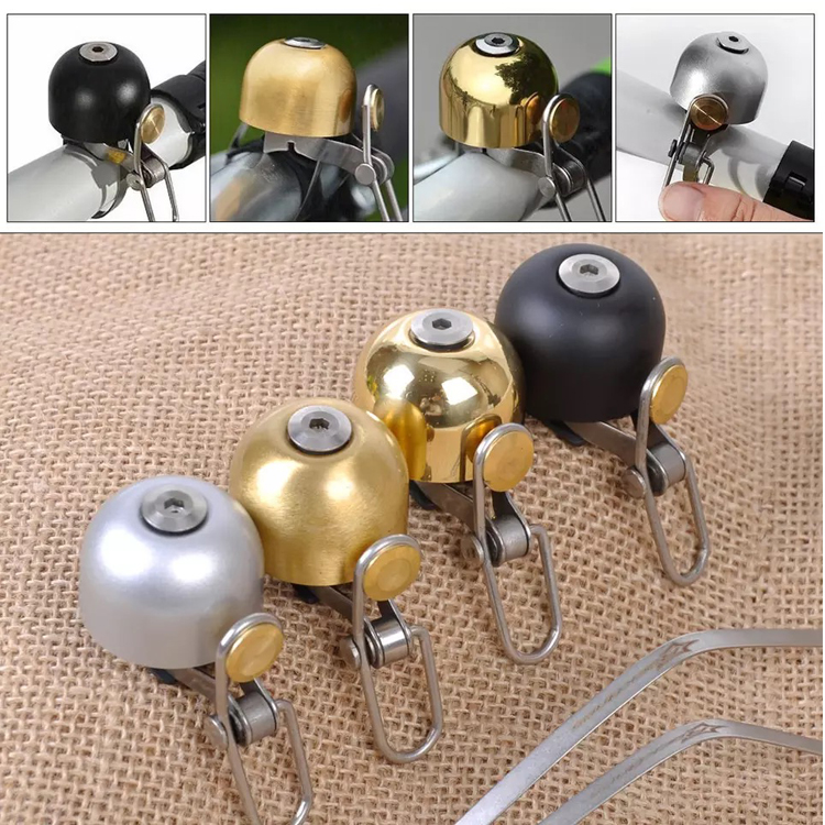 Retro Locomotive Retrofit Bell Bike Bronze Bell Folding Scooter Super Loud Horn Universal Riding