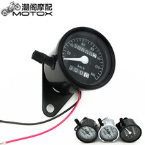 CG125 full metal shell black motorcycle retro modified universal dual meter odometer meter speed code table