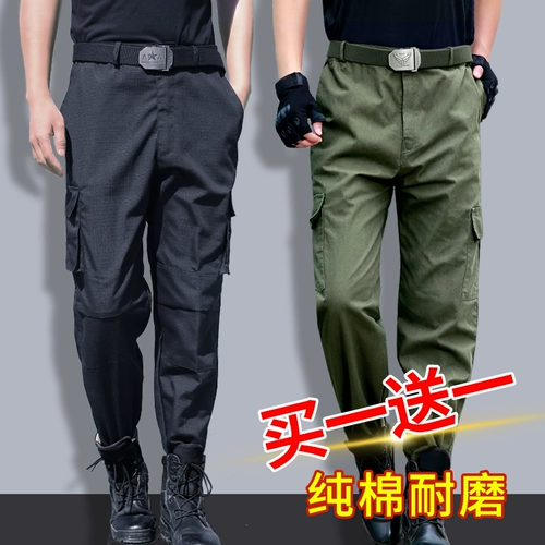 Штаны, мужской комбинезон, рабочая одежда, свободный прямой крой