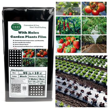The perforated mulch film for vegetable planting is easy to use